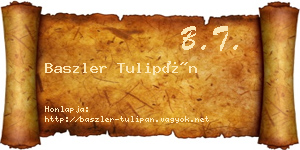 Baszler Tulipán névjegykártya